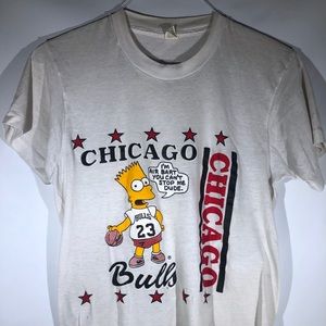 Vintage rare Chicago bulls Simpson grail tee